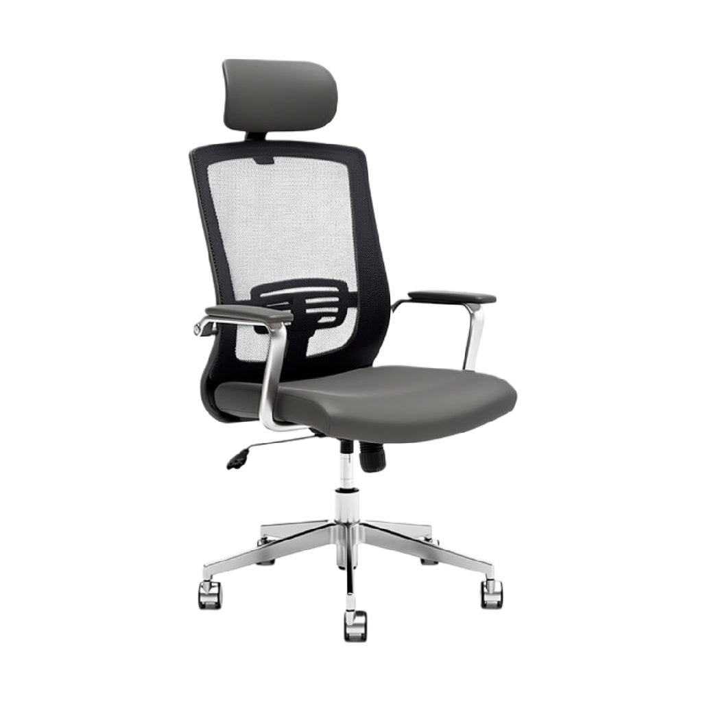 Ergonomische Bureaustoel met Mesh Rugleuning en Verstelbare Hoofdsteun