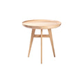 **Moderne Houten Bijzettafel met Drie Poten**