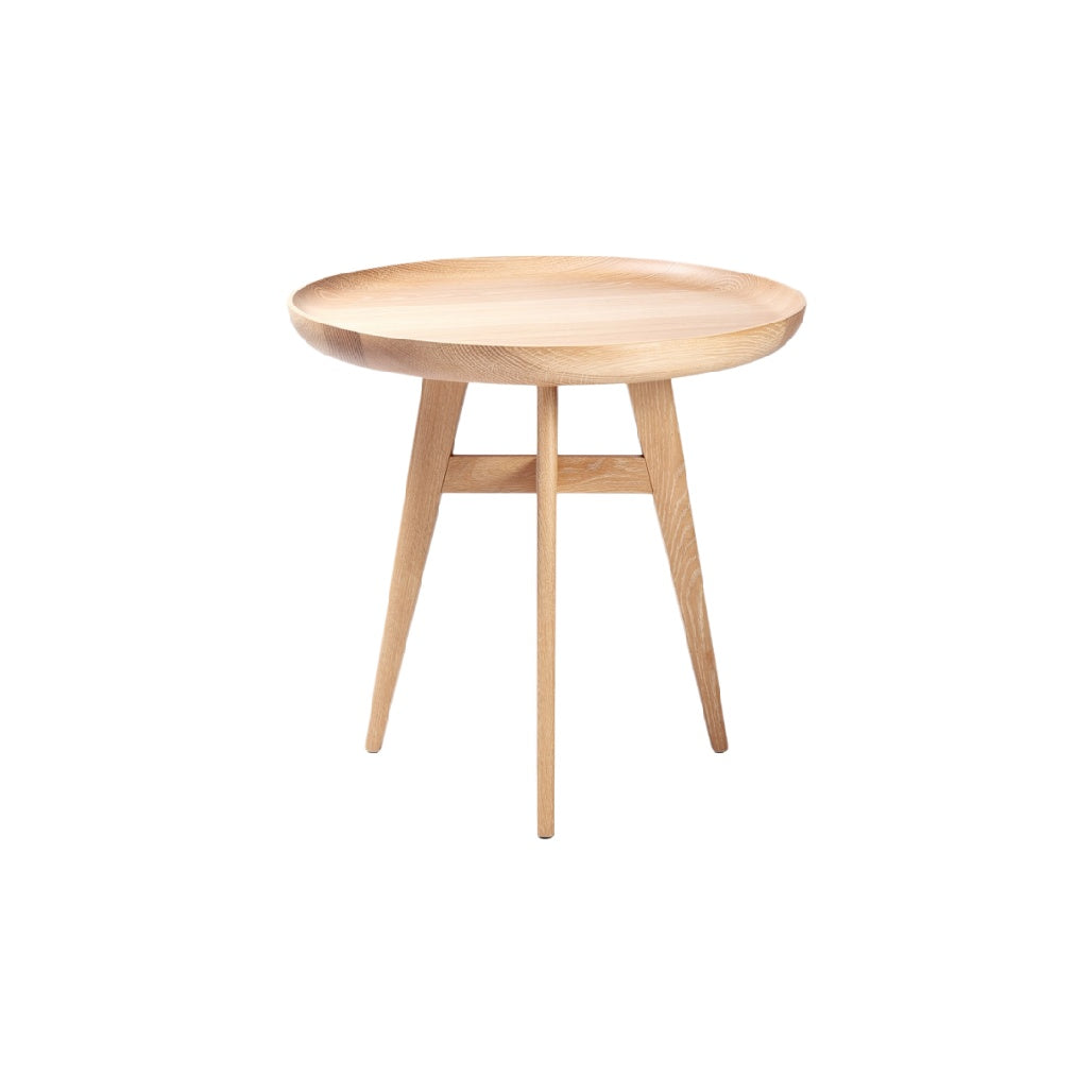**Moderne Houten Bijzettafel met Drie Poten**