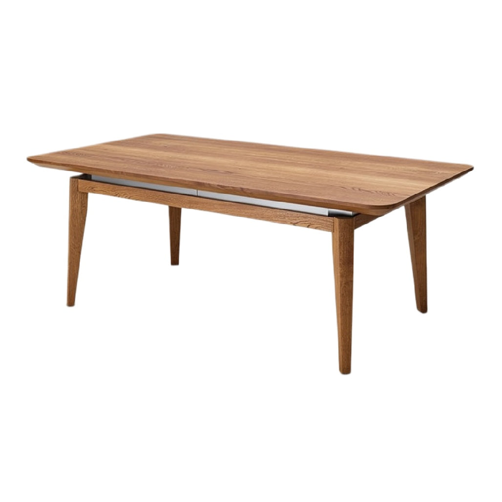 Eetkamertafel van Eikenhout met Uittrekbare Functionaliteit