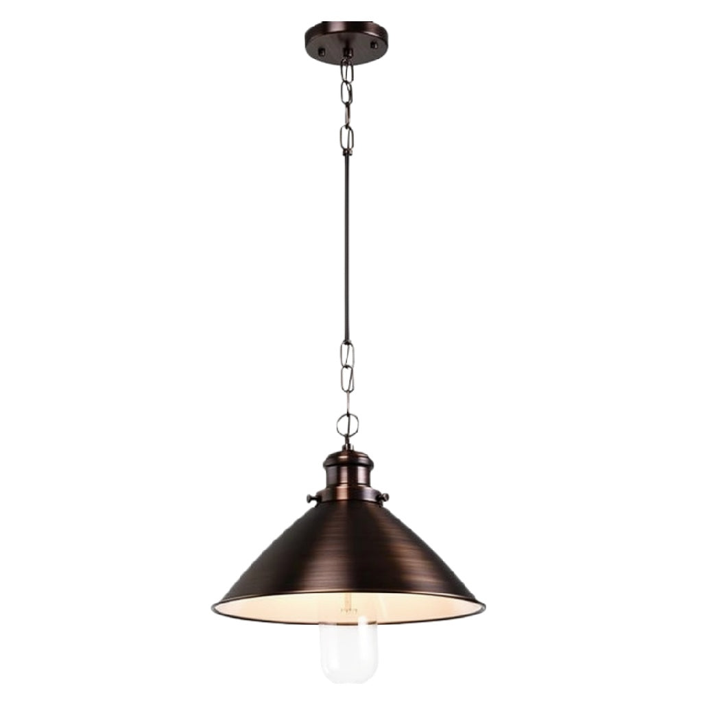 "Industrieel Hanglamp Met Metalen Schaduw en E27 Fitting"